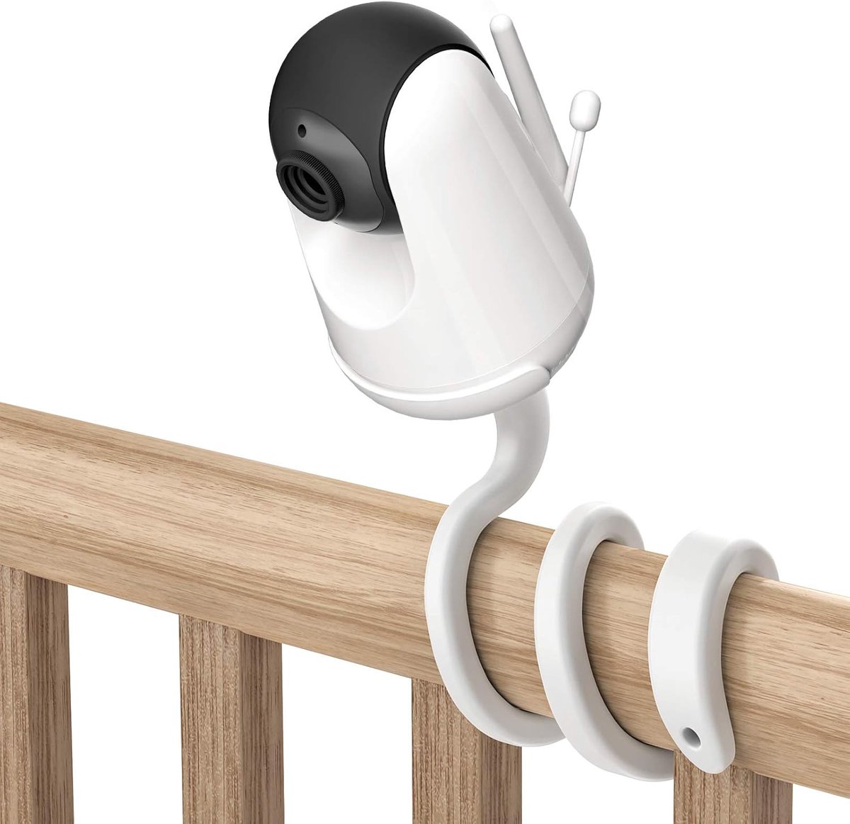 SnelShoppen - Flexibele Twist Mount voor Baby Monitor 720P HD Display - Geen Gereedschap Nodig, Zonder Wandbeschadiging, Ideaal voor Thuisgebruik en K