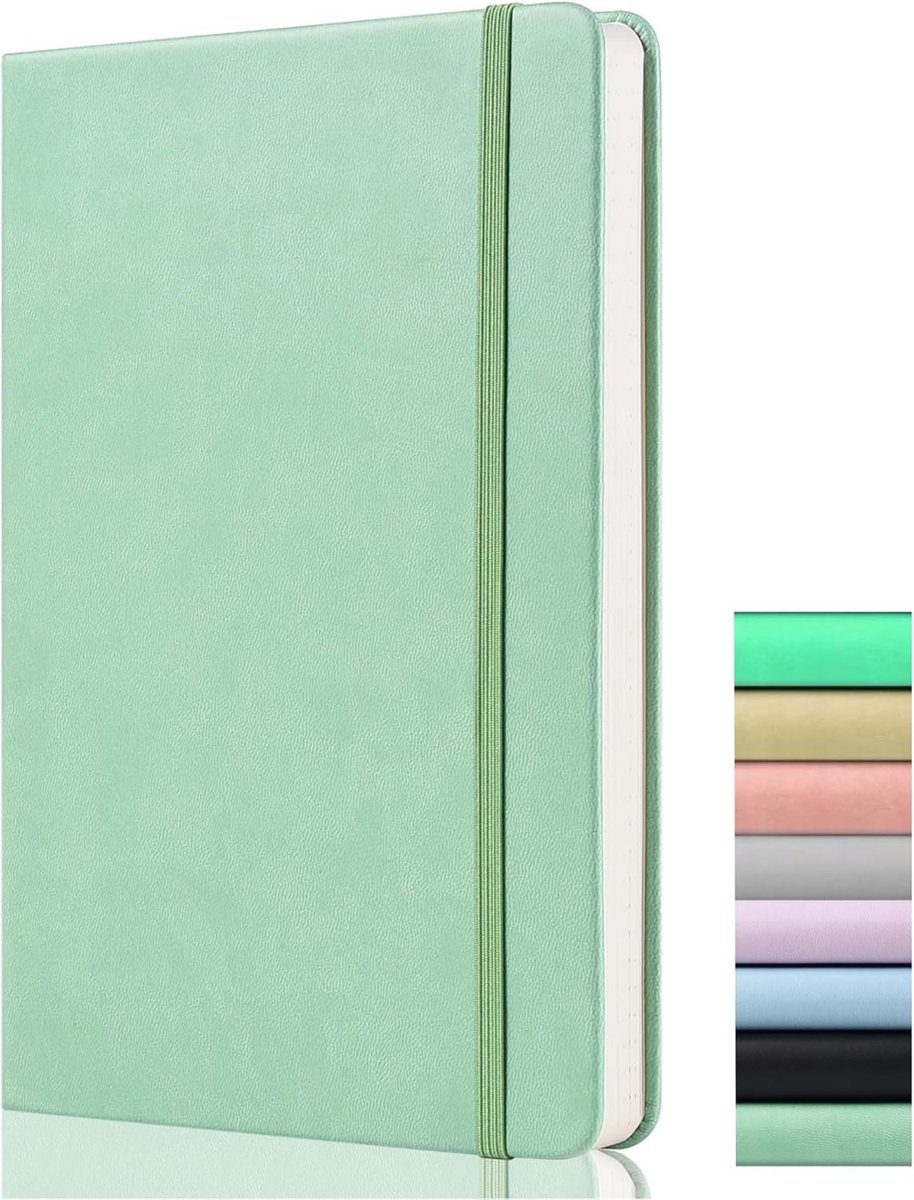 SnelShoppen - A5 Bullet Dotted Journal - Premium Hardcover Notitieboek met 120GSM Dikte, 172 Pagina's, Groen, Ideaal voor Journaling, Notities, Planne