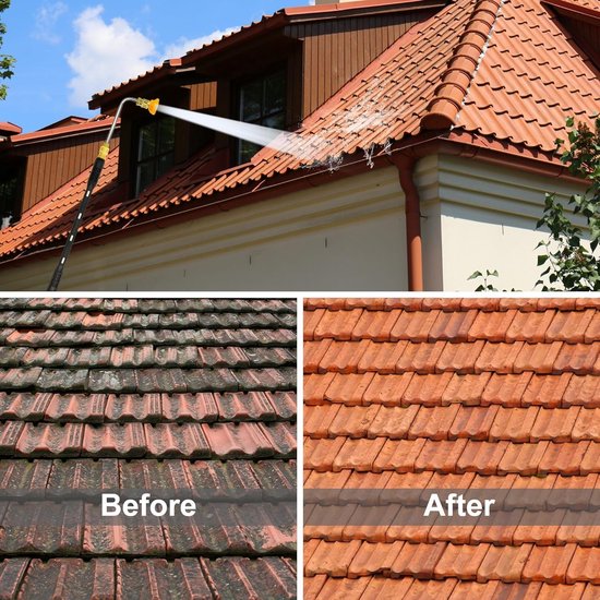 Thijox - Hogedrukreiniger Verlengstaaf met 6 Sproeikoppen, 9 Stuks Gootreiniger Opzetstuk, 1/4 inch Quick Connect, Anti-Gelekte Ring, Ideaal voor Tuin van Thijox — afbeelding 5