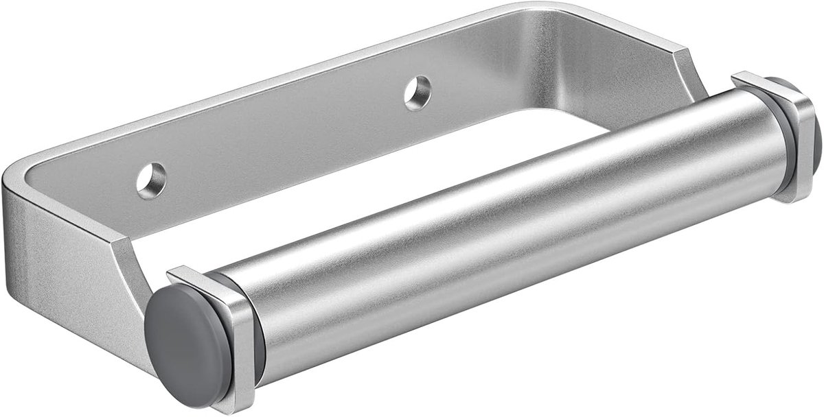 SnelShoppen - Zelfklevende Toiletpapierhouder 13 cm - RVS Wandhouder voor Keuken, Badkamer en Slaapkamer - Modern Design - Roestvrijstalen Papierrolho
