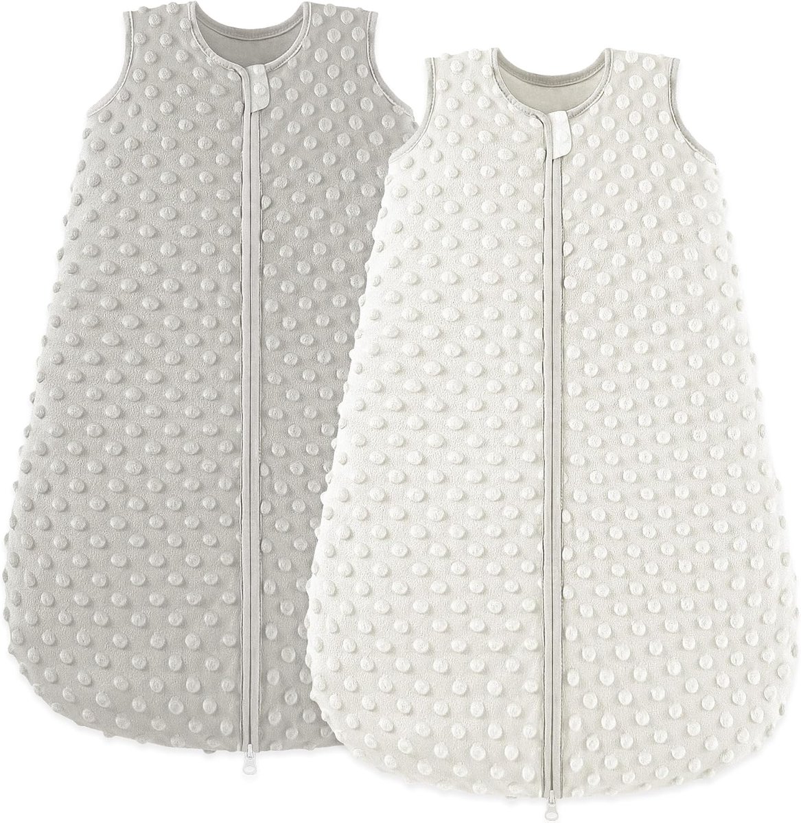 SnelShoppen - Baby Slaapzak 0-8 Maanden Winter Herfst 67 cm Zacht Katoen Fleece Veilig voor Pasgeborenen Zwart Sesam Pudding