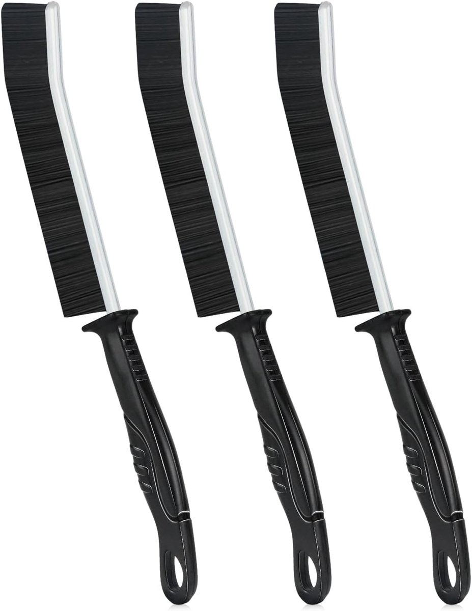 SnelShoppen - 3 Pcs Crevice Cleaning Brush Set, Ramen Groef Borstel, Harde Haren, Hoekreinigingsborstel voor Tegelvloeren, Schuifrails, Toetsenborden,