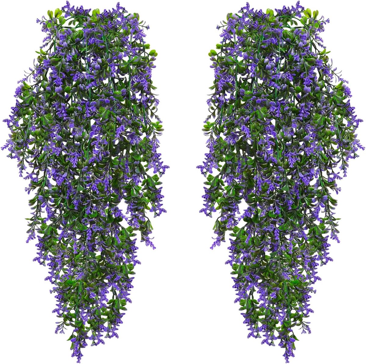 SnelShoppen - 2 Pcs Kunstmatige Hangplanten - 70cm Paar Kunstplanten - Plastic Hangende Bloemen voor Binnen Buiten - Balkon, Tuin, Bruiloft en Bar Dec