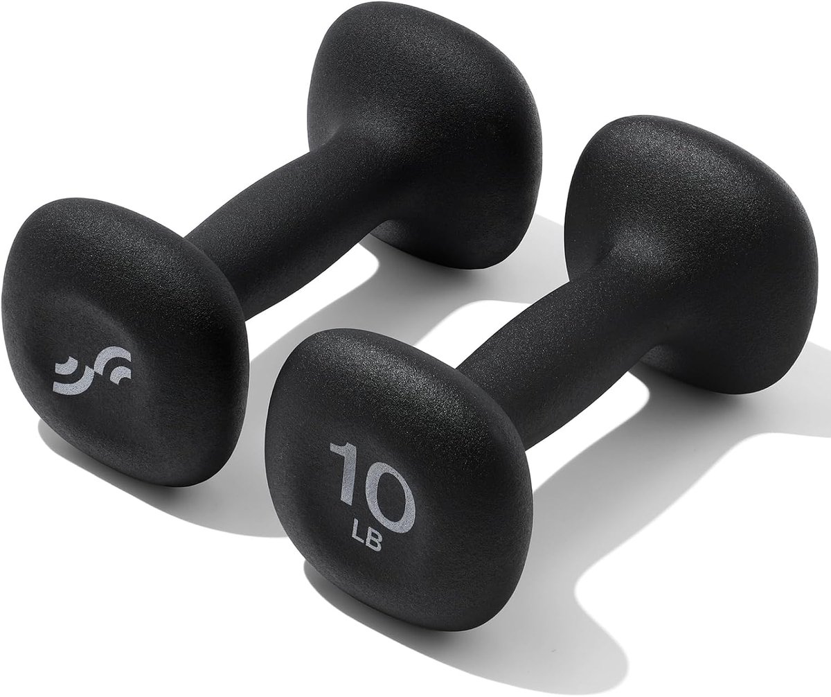 SnelShoppen - Sportneer Dumbbells Neoprene Dumbbell Set - Verstelbare Dumbbells voor Vrouwen, Kinderen, Gymnastiek, Yoga en Pilates - Set van 2 - 2kg,