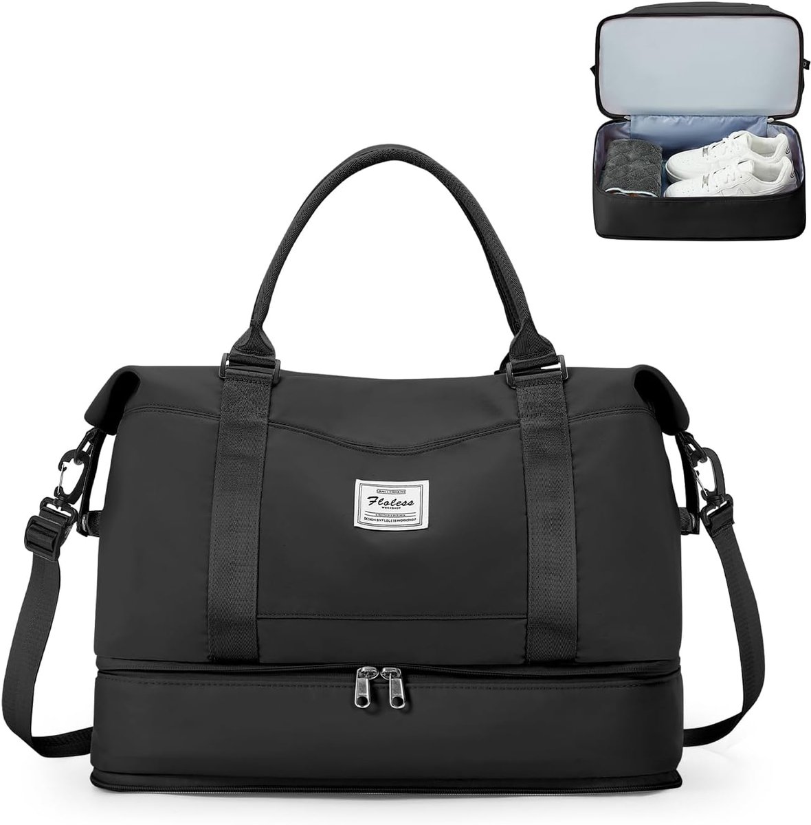 SnelShoppen - Vrouwen Reisbagage 40x30x20 cm - Ryanair Handbagage Sporttas Weekendtas Zwemtas Waterdichte Duffle Bag Fitness Bag Trainingsbag Ziekenhu