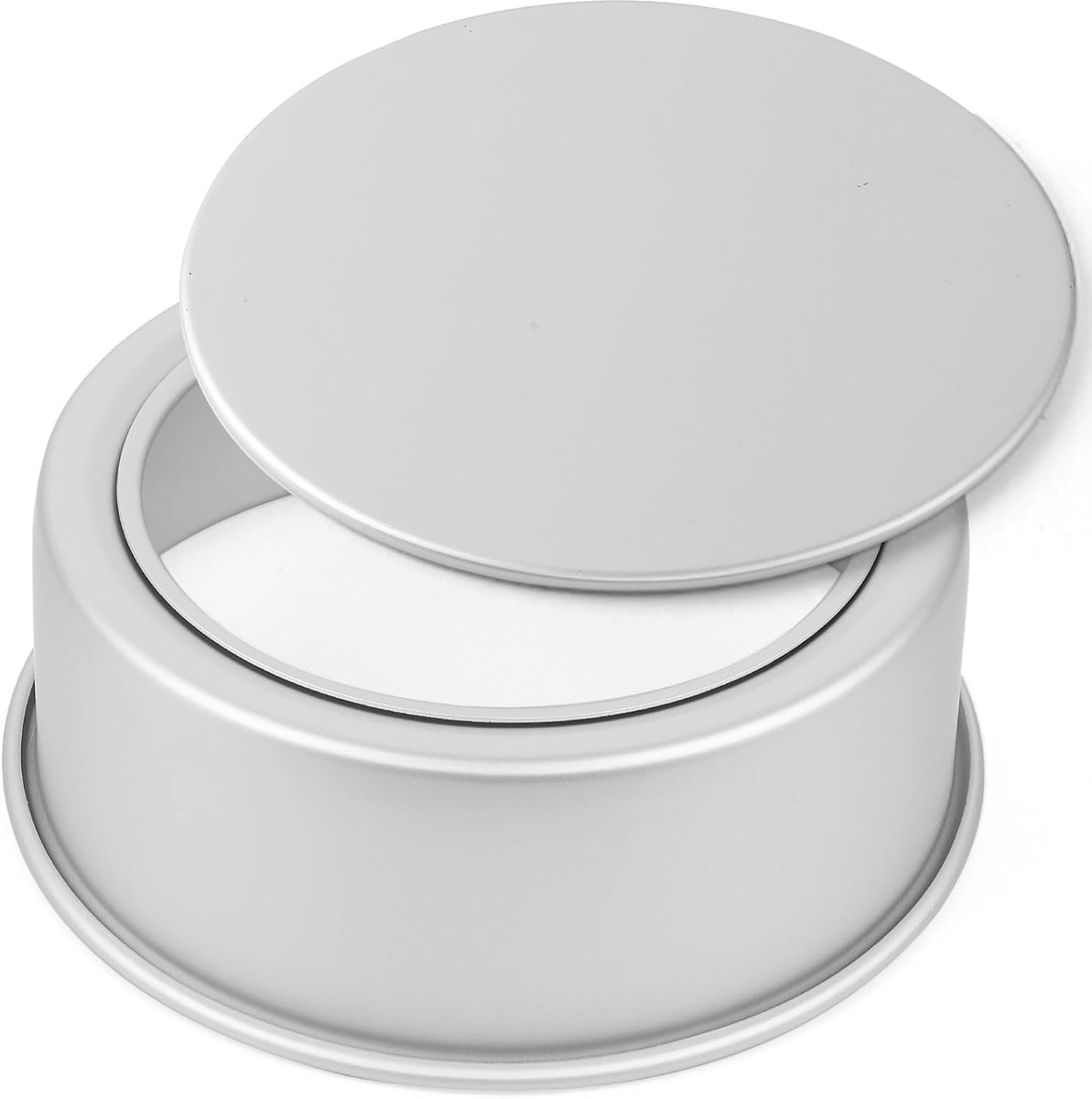 SnelShoppen - Ronde Bakvorm Ø 20 cm - Anodised Aluminium Taartvorm met Losse Bodem - Ideaal voor Taarten, Cakes en Gebak - Temperatuurweerstand tot 23