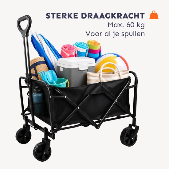 Princess Traveller - Opvouwbare Bolderkar met Opvouwbare Rugzak - Compact en Lichtgewicht - Oxford Zwart en Platinum Navy van PRINCESS — afbeelding 2