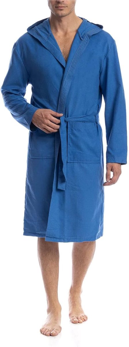 SnelShoppen - Microfiber Badjas voor Volwassenen, Unisex, Lichtgewicht, Met Zakken en Ceintuur, Ideaal voor Reizen, Zwembad en Gym, Zacht en Ruimtebes