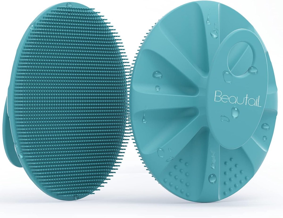 SnelShoppen - Silicone Body Scrubber, Exfoliërende Doucheborstel voor Huidverzorging, Zachte Loofah voor Gevoelige Huid, Hygiënisch, Gemakkelijk Schoo