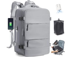SnelShoppen - SZLX Vacuum Rugzak met Pomp, Waterdichte Airbag Rugzak Voor Reizen, Ryanair Handbagage 40x30x20, Lichtgewicht Travel Rucksack, Ideaal Vo