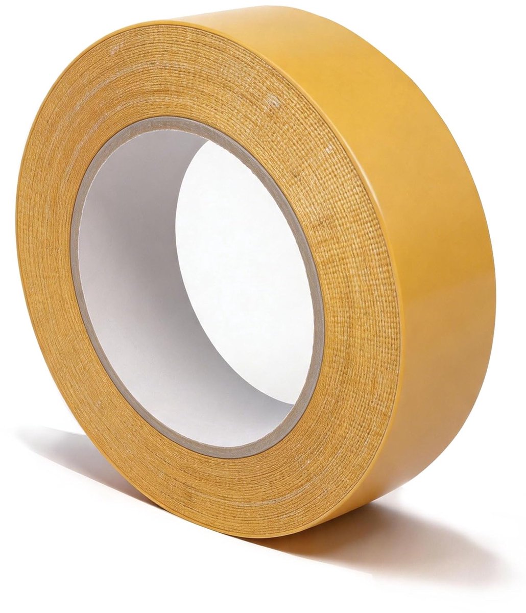 SnelShoppen - Dubbelzijdig Plakband Extra Sterk 30 mm x 20 m - Tapijtplakband Zonder Sporen - Ideaal voor Muur, Keuken, Thuis en School - Eenvoudig te