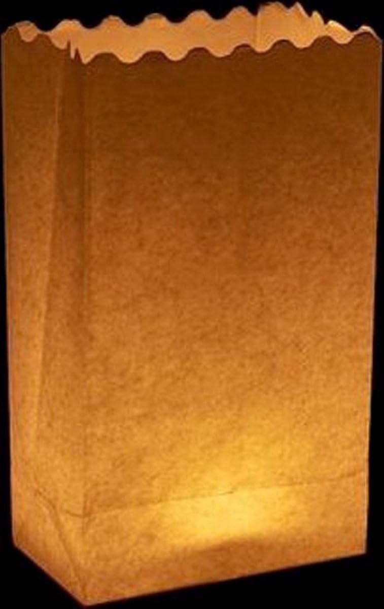 SnelShoppen - Candle bag - 10 Stuks - Papieren Kaarsenhouder - Sfeervolle Lichtzakken voor Feesten, Tuin, Camping en Decoratie - Atmosferische Kaarsen