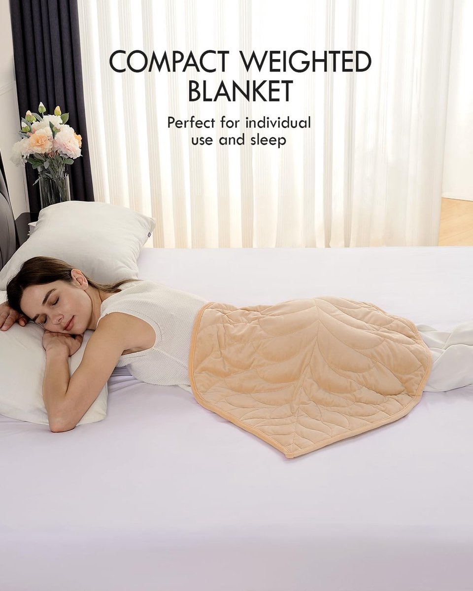 SnelShoppen - Gewatteerde Deken 2.3 kg, 58 x 74 cm, Luxe Crystal Velvet, Ontspanning voor Bank/Office, Wasbaar, Khaki, Zacht en Ademend