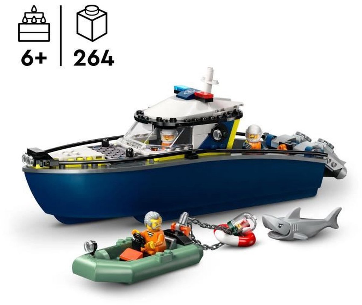 LEGO® City Achtervolging met Politieboot, Drijft Echt - 60456 — afbeelding 23