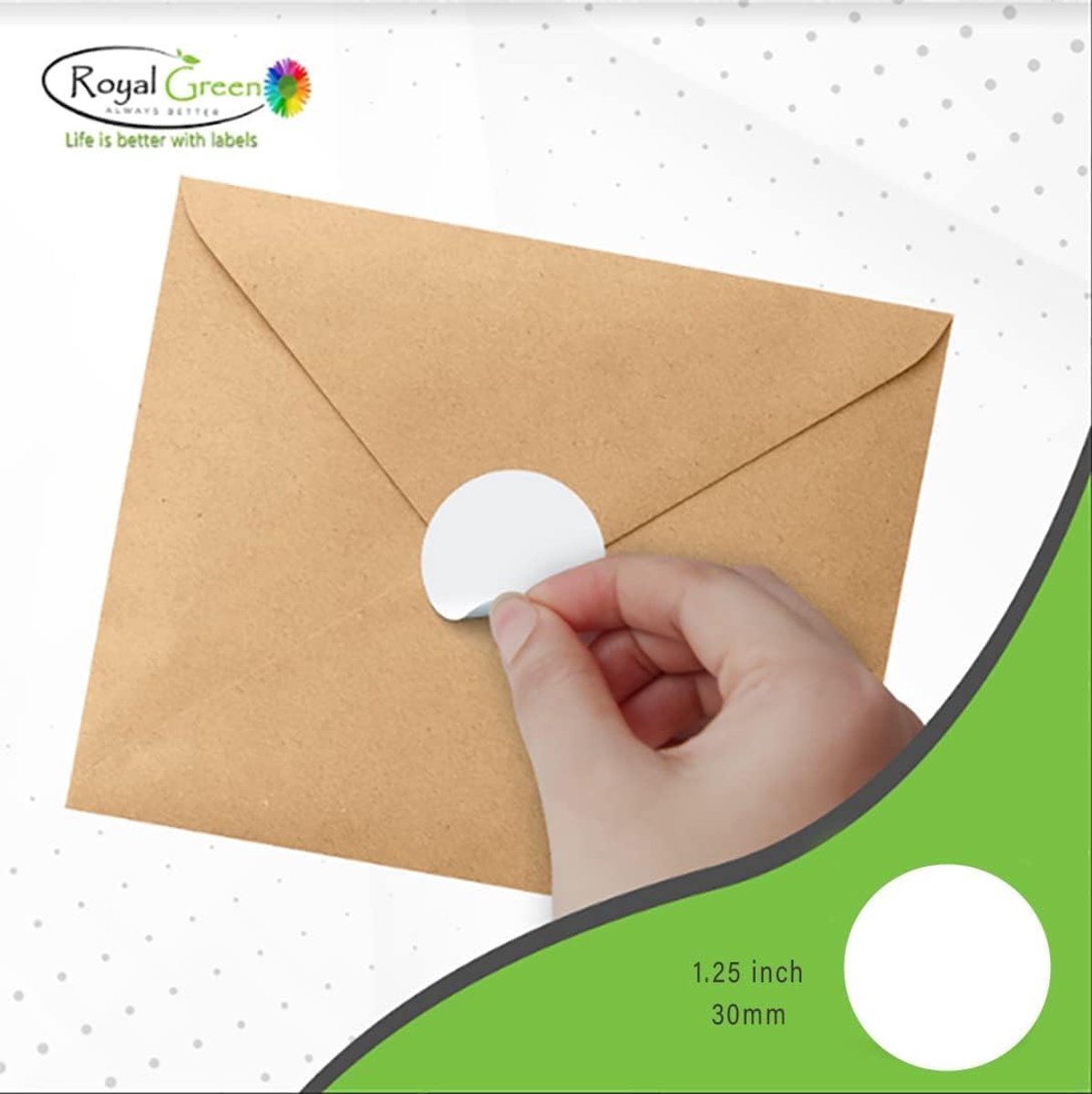 SnelShoppen - Ronde Zelfklevende Labels, Zwart, 30 mm, 225 Stuks - Perfect voor Inventaris, Labeling, School en Kantoor