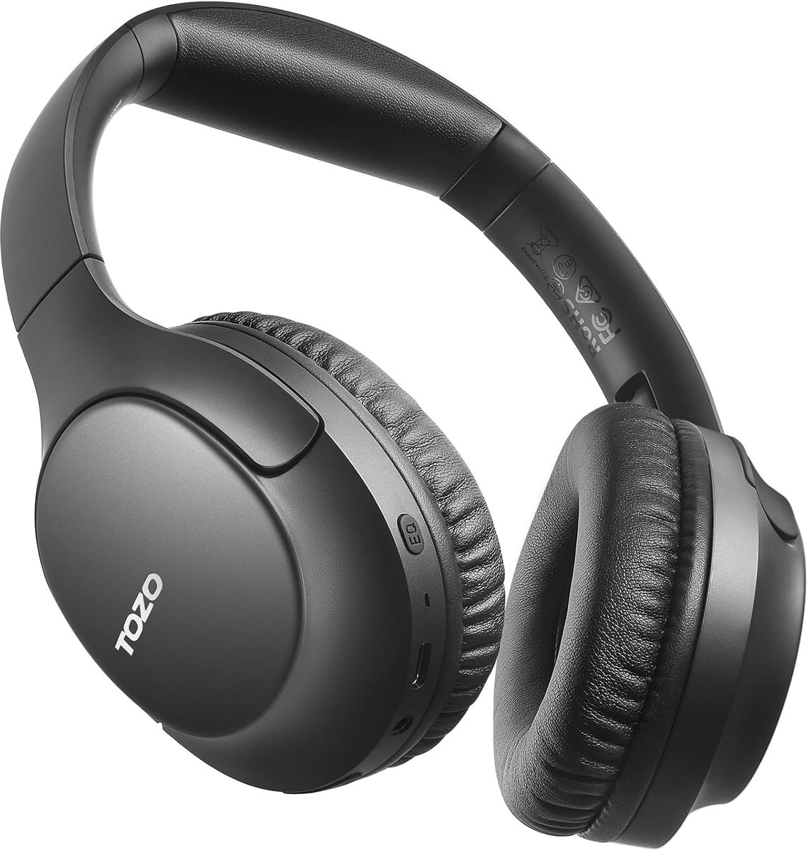 SnelShoppen - Bluetooth 5.4 Over-Ear Koptelefoon met ENC Microfoon, Ruisonderdrukking, Vouwbaar, 70 Uur Afspeeltijd, Diepe Bass Stereo Geluid, Equaliz
