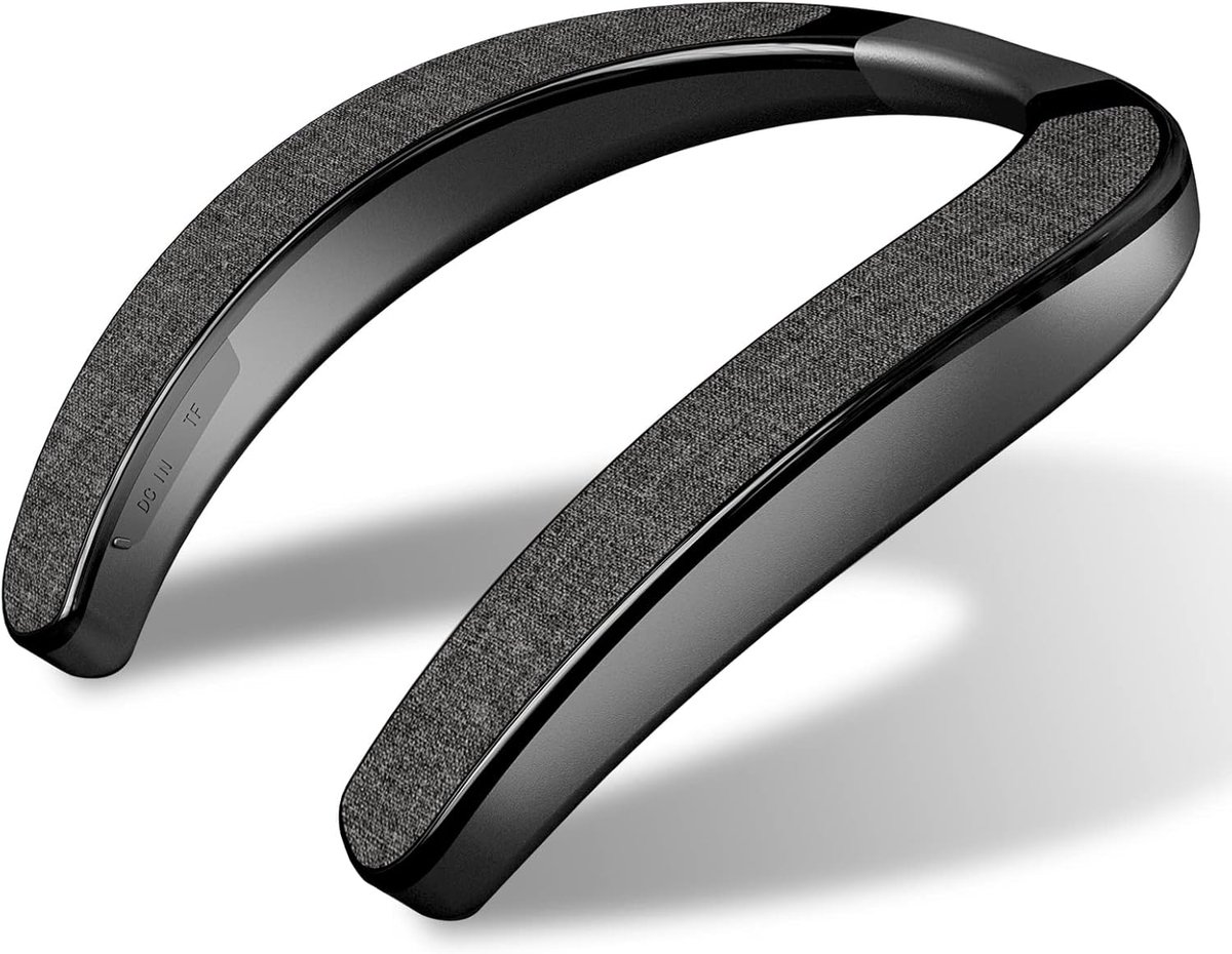 SnelShoppen - Smaloyd Bluetooth Speaker, Draadloze Neckband Speaker met Stereo Surround Sound, Ergonomisch Ontwerp, Microfoon, Ideaal voor Sport en Bu
