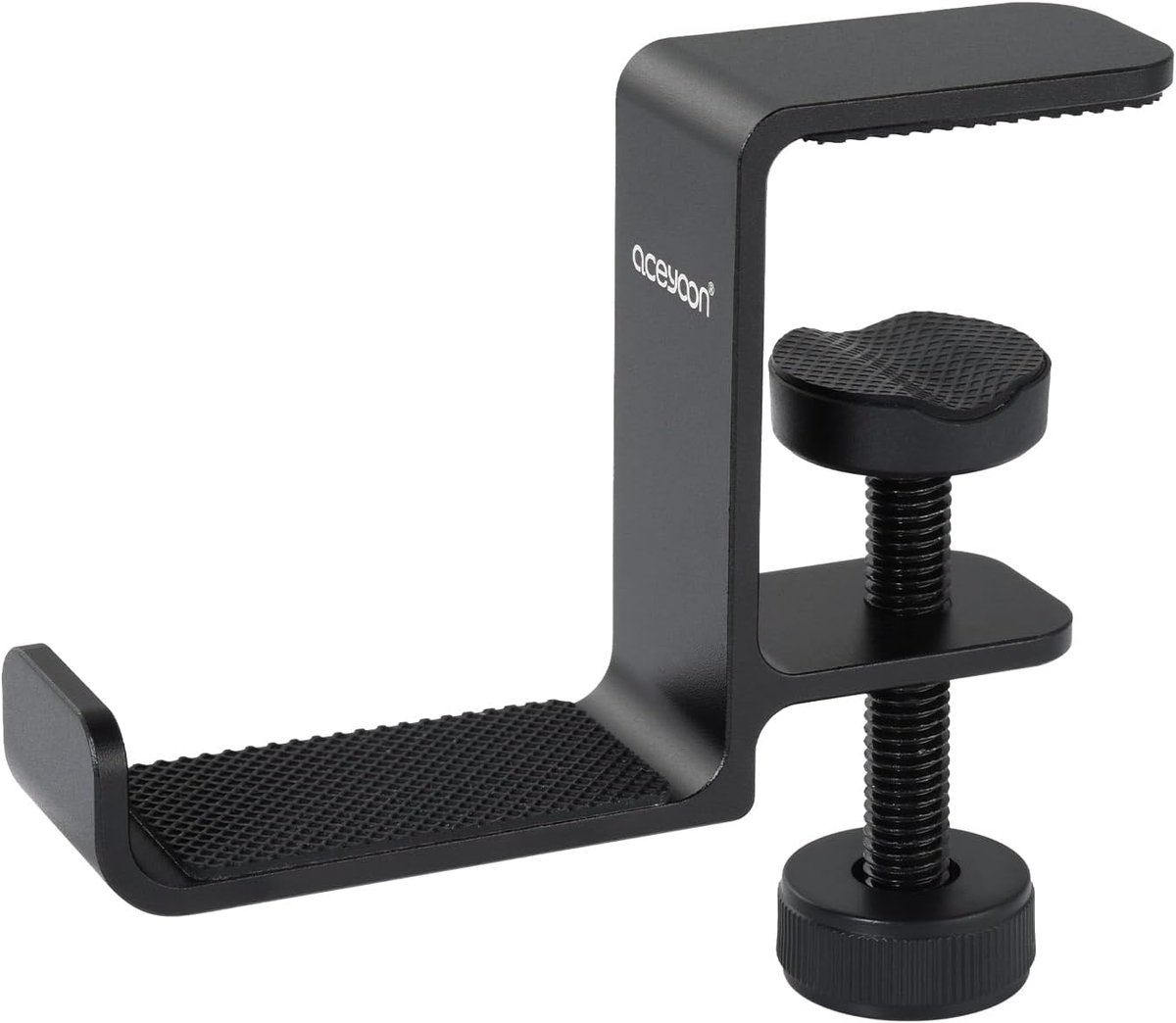 Thijox - Hoofdtelefoonhouder onder Bureau, Headset Houder met Siliconen Pad, Gaming Headset Hanger voor Tafel tot 38mm, Ideaal voor Handtas en Paraplu