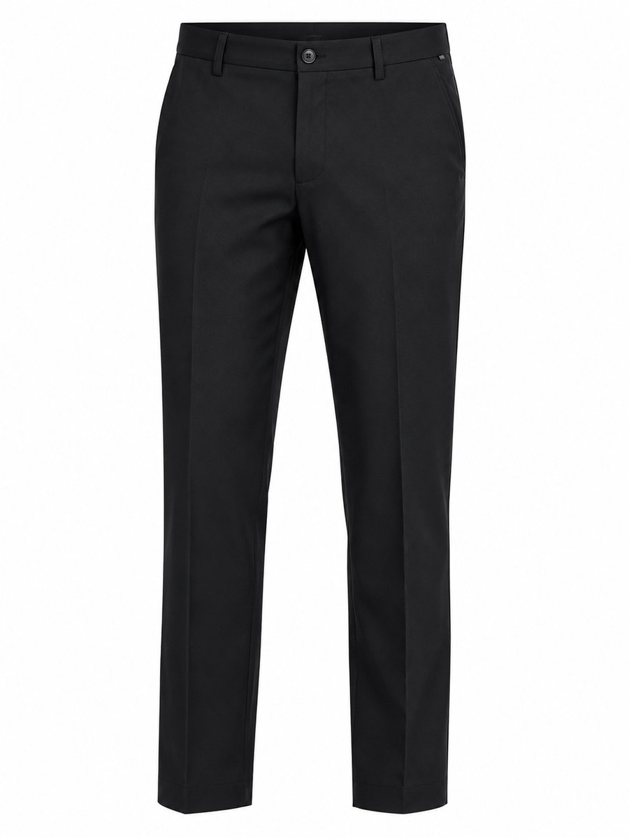 Greiff Heren Pantalon Comfort Fit Zwart Maat 54 – Comfortabele Zakelijke Stretchbroek