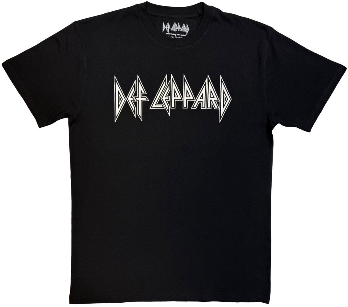 Def Leppard - Logo Mono Heren Tshirt - 2XL - Zwart/Wit
