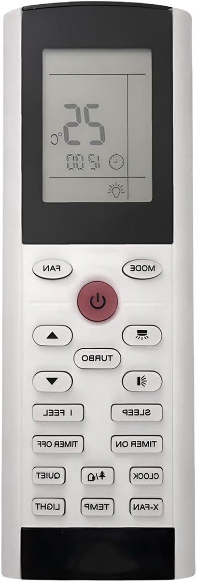 Afstandsbediening Airco - Reserve Bediening - Kamer Koelen - Directe Werking - 16 cm - Zwart