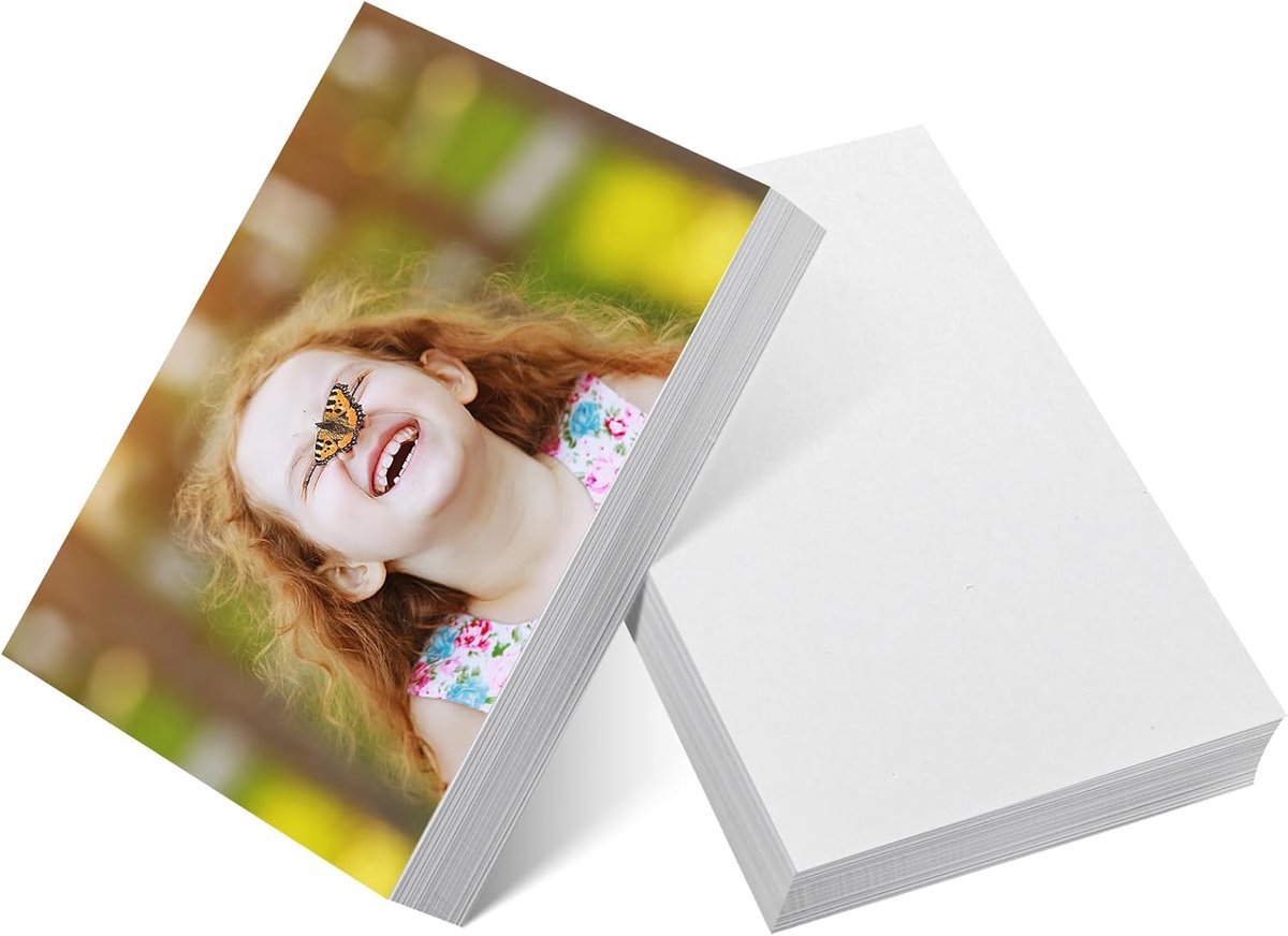 SnelShoppen - 50 Vellen A4 Fotopapier Glanzend 200 g/m² Waterbestendig voor Inkjetprinters - Perfect voor Fotoafdrukken en Creatieve Projecten