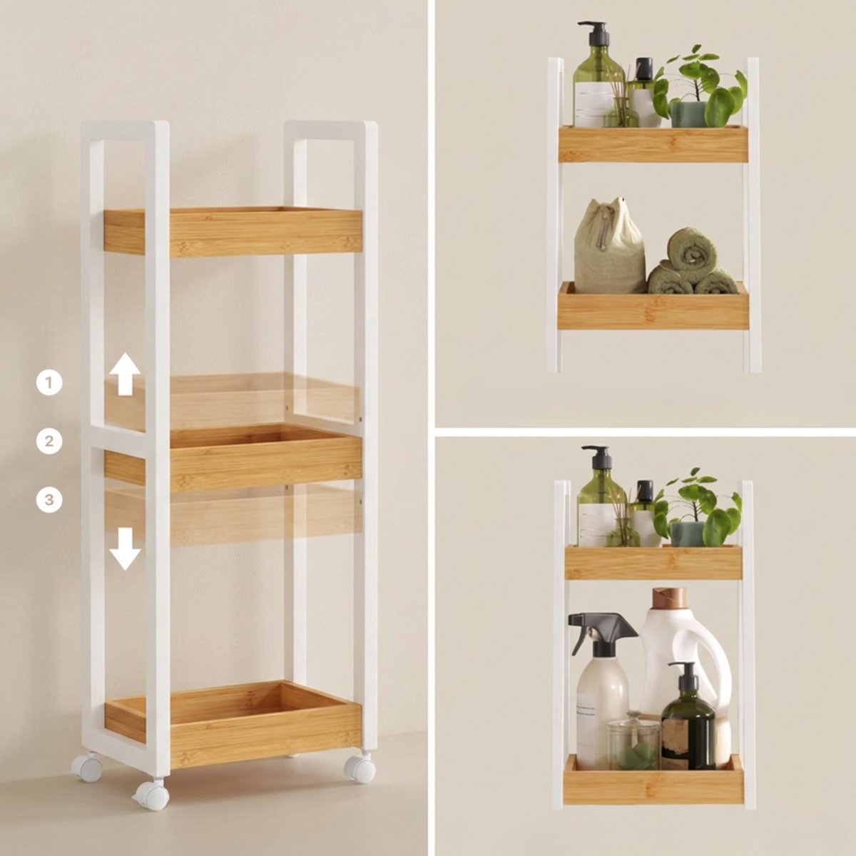 ACAZA ACAZA Trolley Keukentrolley - afbeelding 5