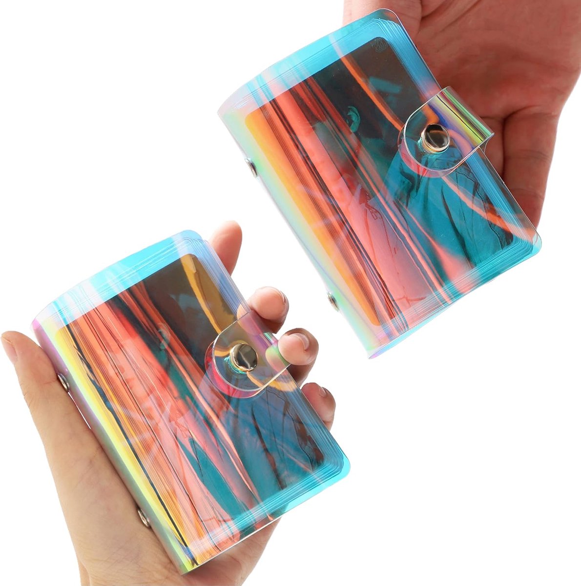 SnelShoppen - 2 Kleine Fotoalbums voor 7,6 cm Foto's - Compatibel met Fujifilm Instax Mini en Polaroid Instax Mini - 36 Vakken - Ideaal voor Kpop Foto