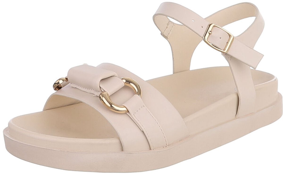 Sandalen met gesp en ringdetail - dames Mt:39