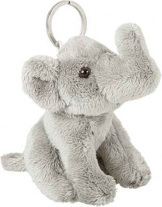 Aannemer Regenboog Regulatie Pluche grijze olifant sleutelhanger 10 cm - Olifant dieren sleutelhangers-  Speelgoed... | bol.com