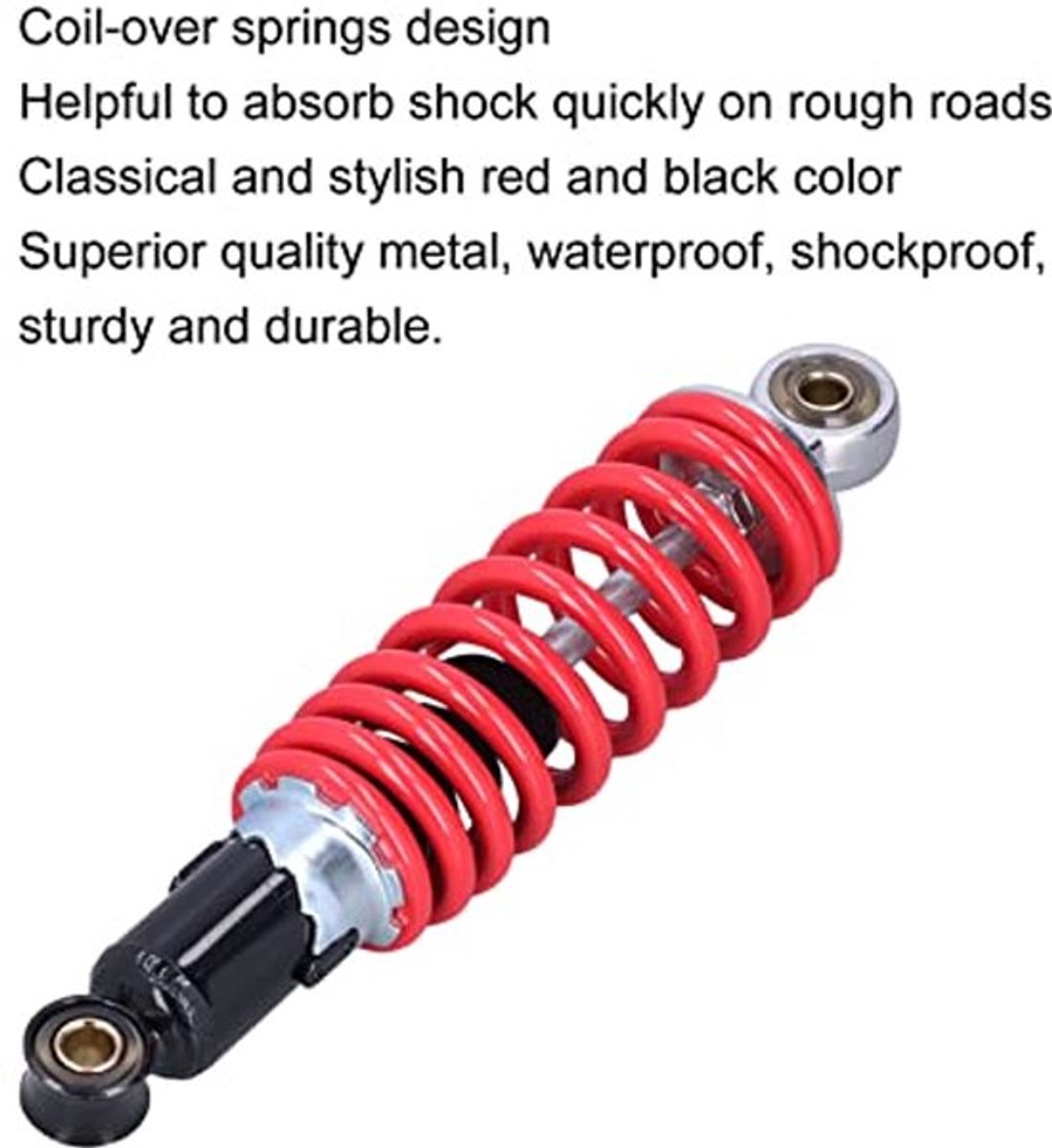 Motorfiets Schokdemper, 9.84in 250mm Veer Schokdempers 1000-1200lbs Achter Schokdemper Schorsing Dempers voor Motorfiets Pit Crossmotor ATV Schokdempers en ondersteunen