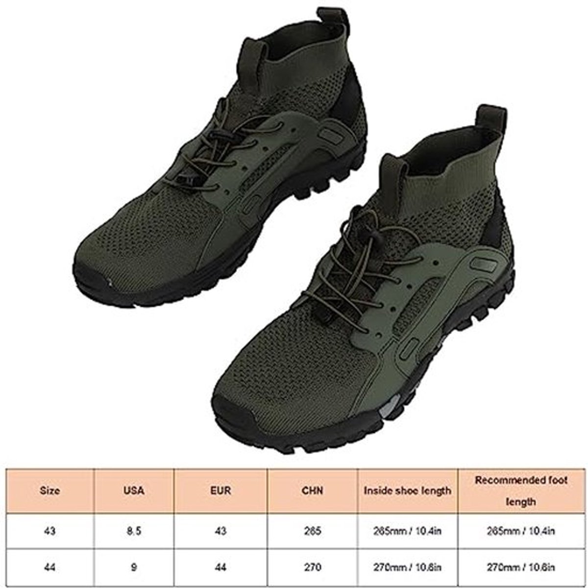 Wad schoenen voor mannen, ademend OD groen veilige wandelschoenen voor mannen voor vissen