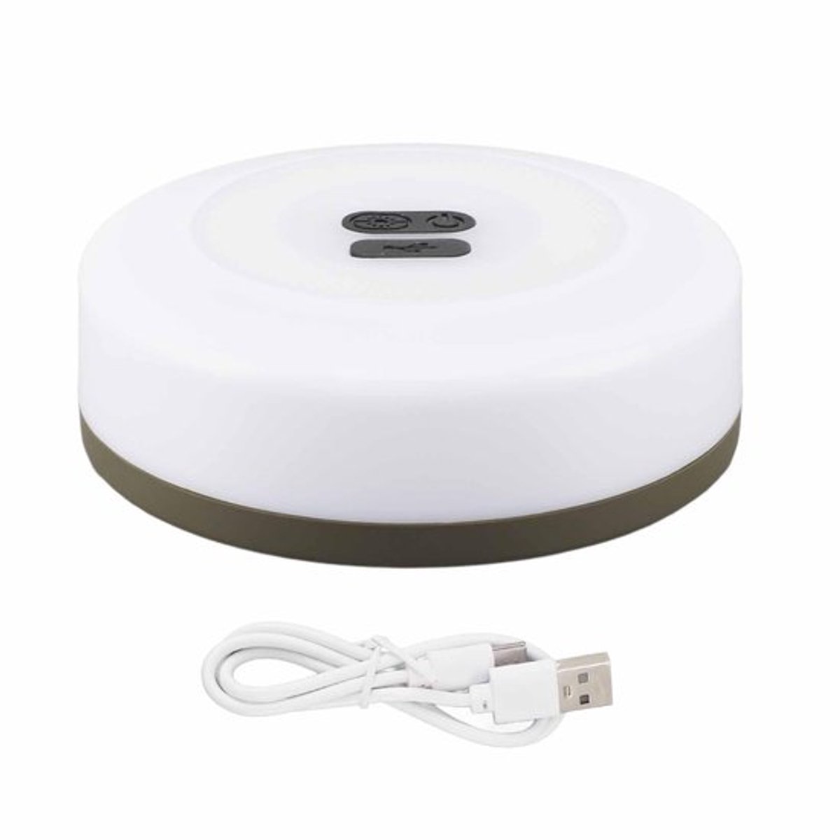 Camping lichtsnoer 32,81 ft 2-in-1 oplaadbare lichtsnoer voor buiten USB-oplader IP67 waterdicht 8 uur batterijduur