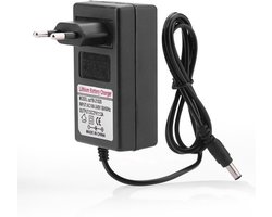 Lithium-ionbatterij Stroomadapter, AC 100-240V DC 21V 2A Vervangende oplaadstroomadapter, Professionele adapterlader, Meerdere bescherming(EU)