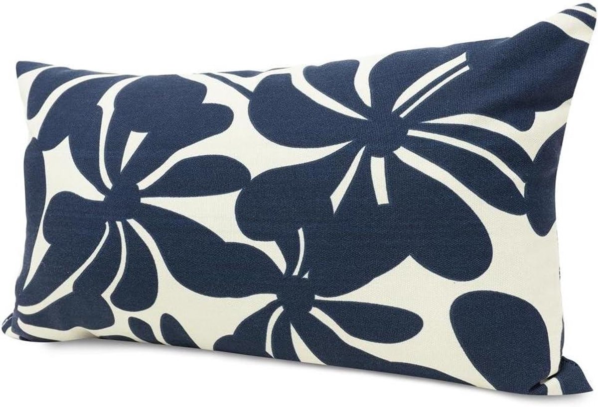 Decoratief Kussen - Gooikussen Buiten - Binnen en buiten - UV bescherming - Klein - Marineblauw