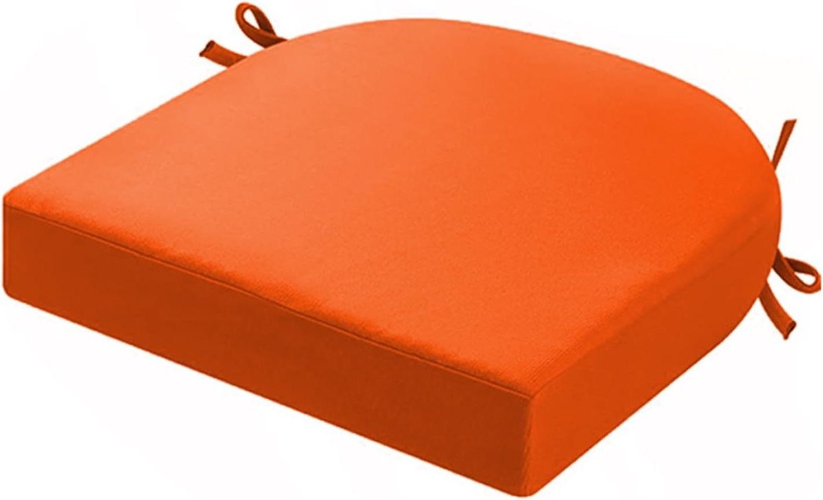 Tuinstoelkussens - Zitkussens Buiten - Terras Comfort - Waterdicht Ontwerp - 45 x 45 cm - Oranje