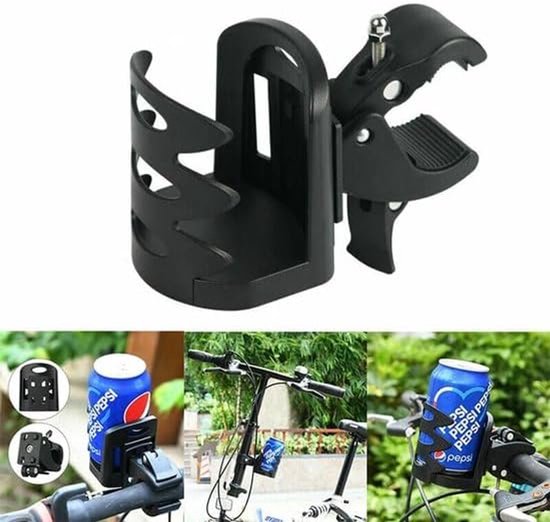 SnelShoppen - Verstelbare Bekerhouder voor Buggy, Kinderwagen, Fiets - Universele Fleshouder, Bidonhouder, Blikhouder - Handig voor Kinderen, Camping, — afbeelding 3
