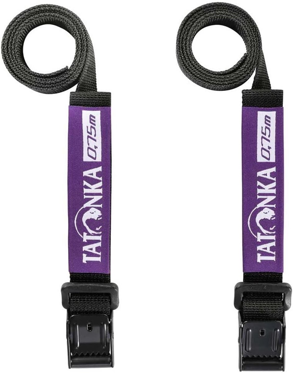 Thijox - Tatonka Easy Strap Verpakkingsriem 18mm/0,75m - 2 Stuks - Robuuste Sjorbanden met Metalen Sluiting - Ideaal voor Camping, Tuin en Outdoorgebr