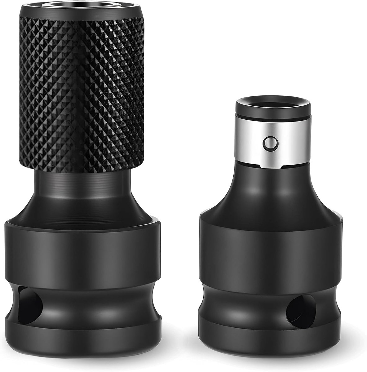 SnelShoppen - 2 Stuks Slagmoerbitadapters 1/2 naar 1/4 Inch Bithouder - Hoogwaardige Dopsleutel Accessoires voor Slagschroevendraaier en Schroevendraa