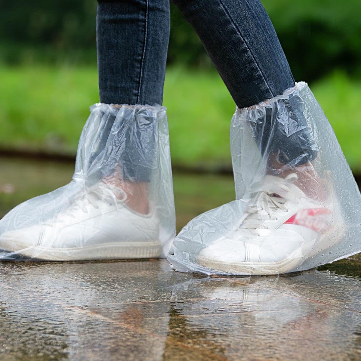 SnelShoppen - 20 Paar Waterdichte Wegwerp Schoenhoezen - Antislip Transparant met Elastische Band - Bescherming voor Schoenen - Voor Mannen en Vrouwen