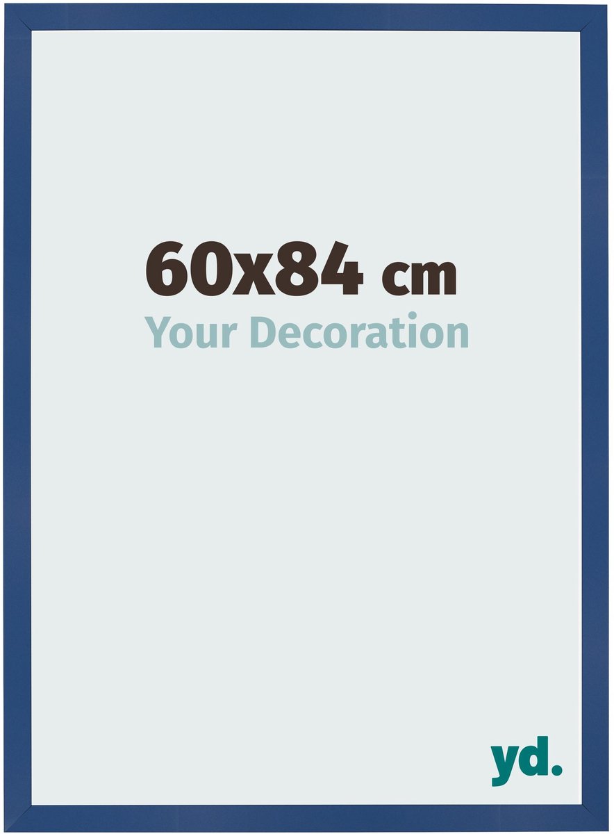 Your Decoration - Fotolijst 60x84 cm - MDF - Donkerblauw - Bologna