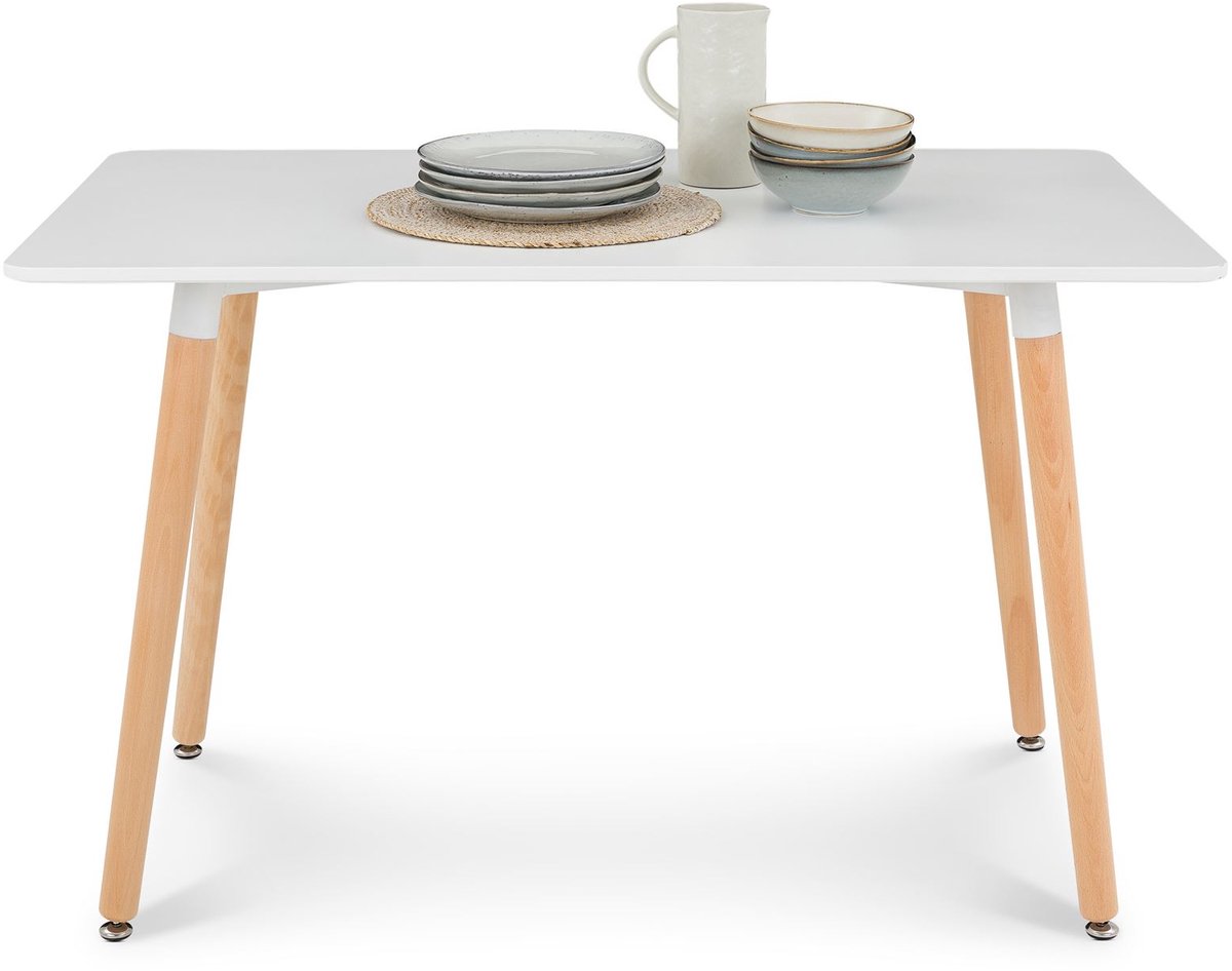 Eettafel SHANNON 120 x 70 cm – Wit