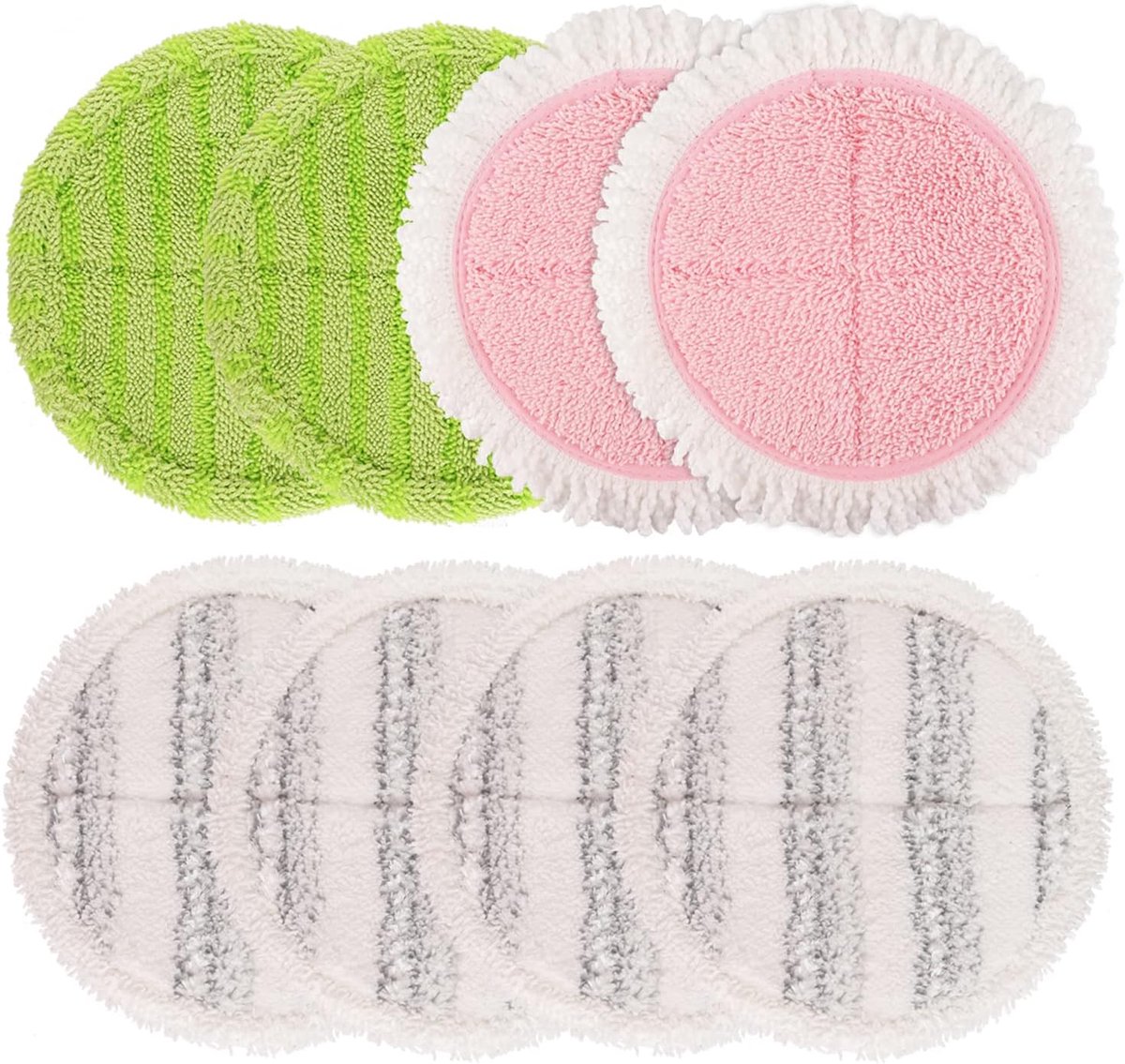 Thijox - Elektrische Dweilpads 6,3 inch - Vervangende Ronde Pads voor Spindweil - 8 Stuks - Soft Touch en Scrubby Pads voor Harde Vloeren - Ideaal voo