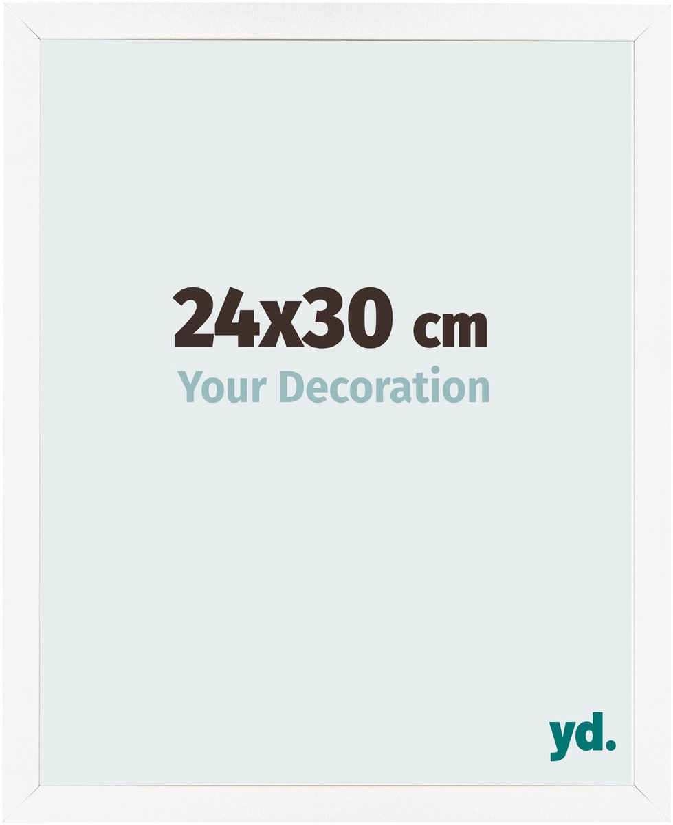 Your Decoration - Fotolijst 24x30 cm - MDF - Wit Hoogglans - Bologna