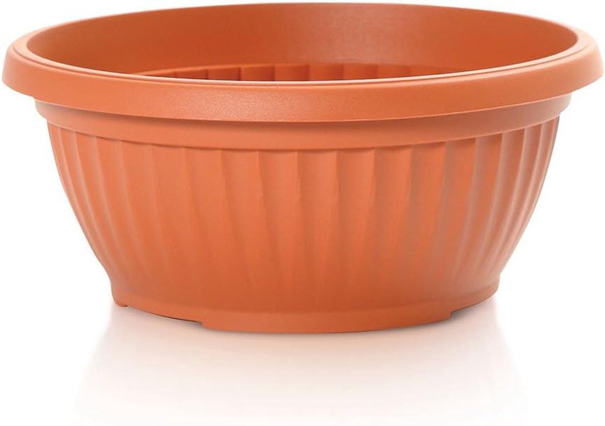 Plantenpot - Bloempot Terracotta - Planten Buiten - Klassieke Vorm - 25 cm - Terracotta