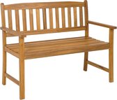 COSTWAY tuinbank van hout, weerbestendige houten bank, 2-zits zitbank van acaciahout, balkonbank tot 360 kg belastbaar, terrasbank, parkbank voor terras, balkon, tuin