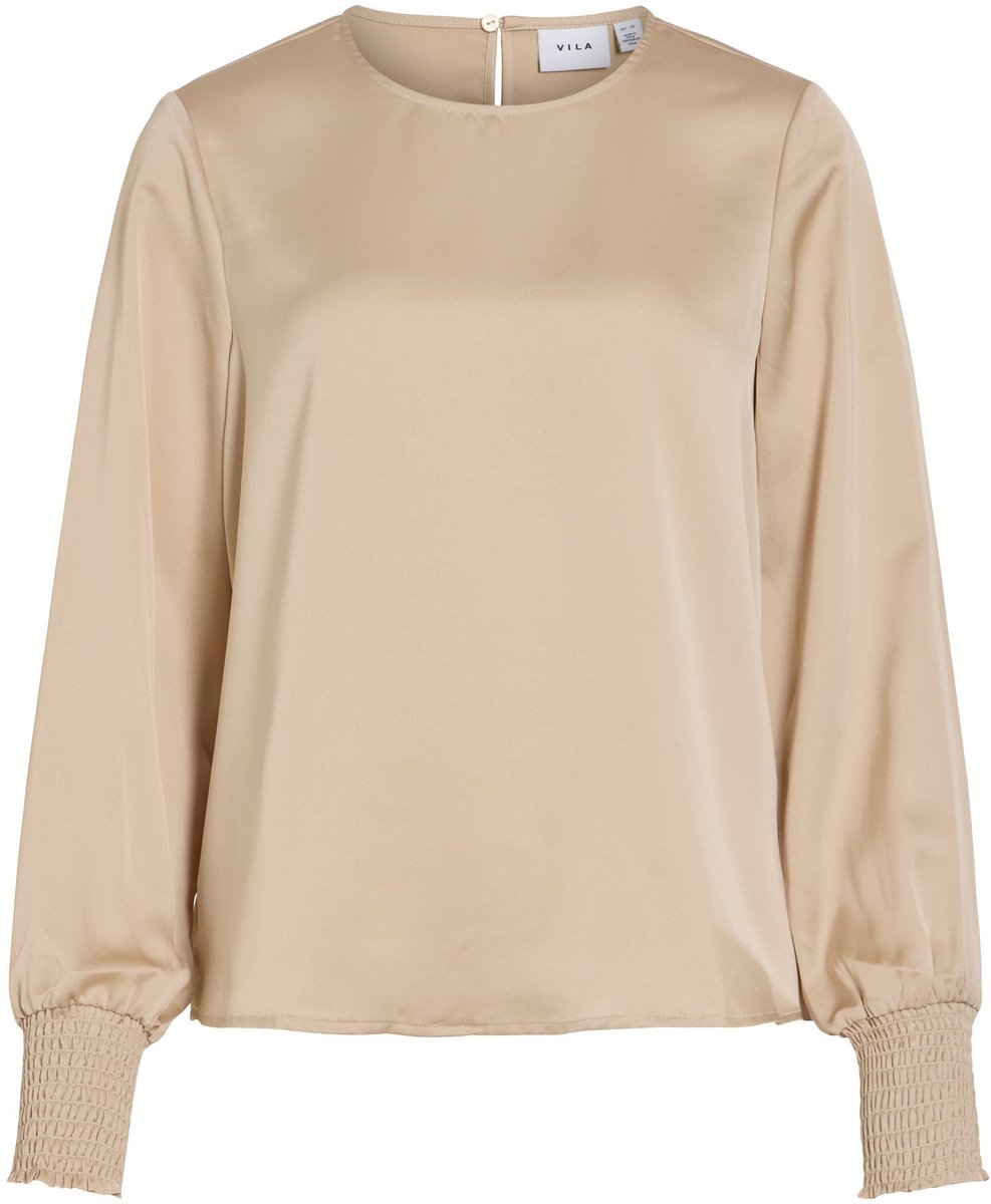 VILA Top met lange mouwen VIELLETTE ronde hals