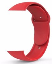 horlogeband Geschikt voor Apple Watch / IWATCH SILICONE BAND 38-40MM - rood