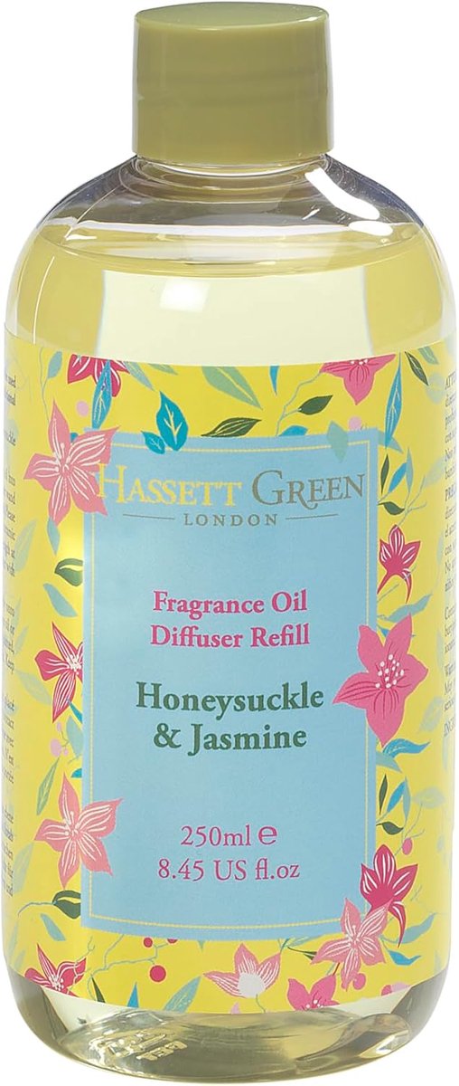 SnelShoppen - Vervangset Geurstokjes - 250ml Honeysuckle & Jasmine Geuroliën voor Langdurige Bloemige Geuren in Huis - Luxe Geurbeleving voor Elk Mome