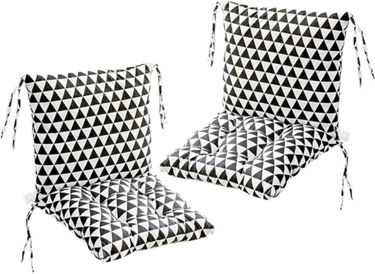 Stoelkussens - Zitkussens - Buiten Zitten - Waterdicht Polyester - 40x80cm 2 stuks - Effen